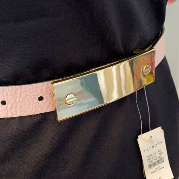 Women's Pink & Animal Pattern Talbots Reversible Belt - Picture 4 of 6